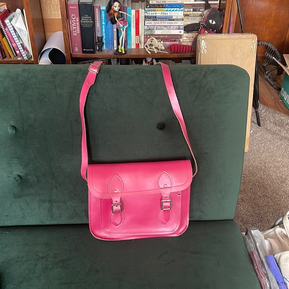 Hot Pink Cambridge Satchel Company small/medium sized bag - Picture 1 of 10